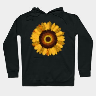 Spirograph collage sunflower Hoodie